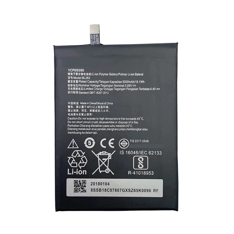 Batería de repuesto 5000mAh BL262 para Lenovo Vibe P2 P2C72 P2A42 Foto 3 de 4