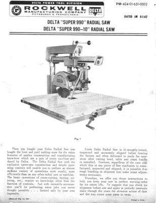Radial Saw Instructions Reprint | eBay