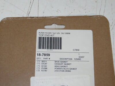 Comet New Top End Gasket Kawasaki KX 85 02-05 50.5MM Kit Qty 1 18
