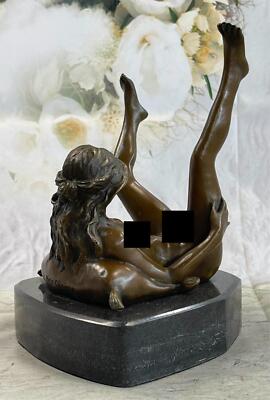 Beautiful Rare Bronze Statue Nude Woman Good Quality Signed Original