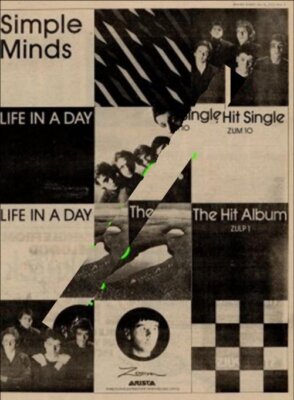 Simple Minds UK Promo '45 advert 1979 MM-TYUI