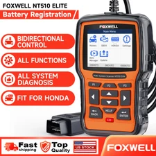 Foxwell NT510Elite Fit for Honda All System OBD2 DiagnosticScanner Fit for Acura