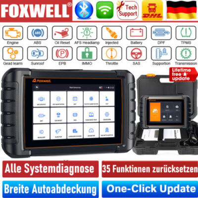 FOXWELL NT809 KFZ OBD2 Diagnosegerät Profi Scanner ALL SYSTEM TPMS BiDirectional