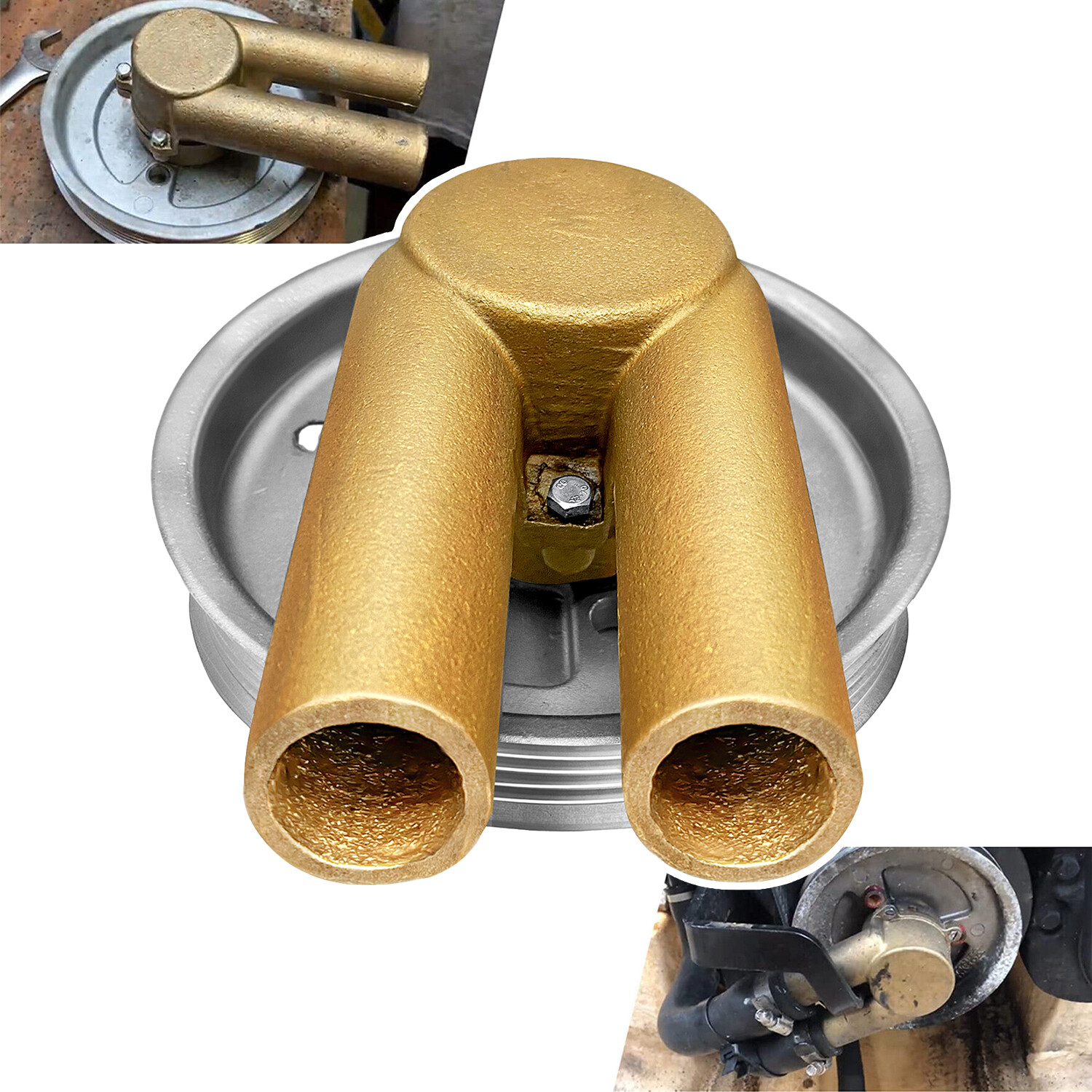 Volvo Penta 4.3L 5.0L 5.7L Crank Mounted Raw Sea Water Pump 3862482