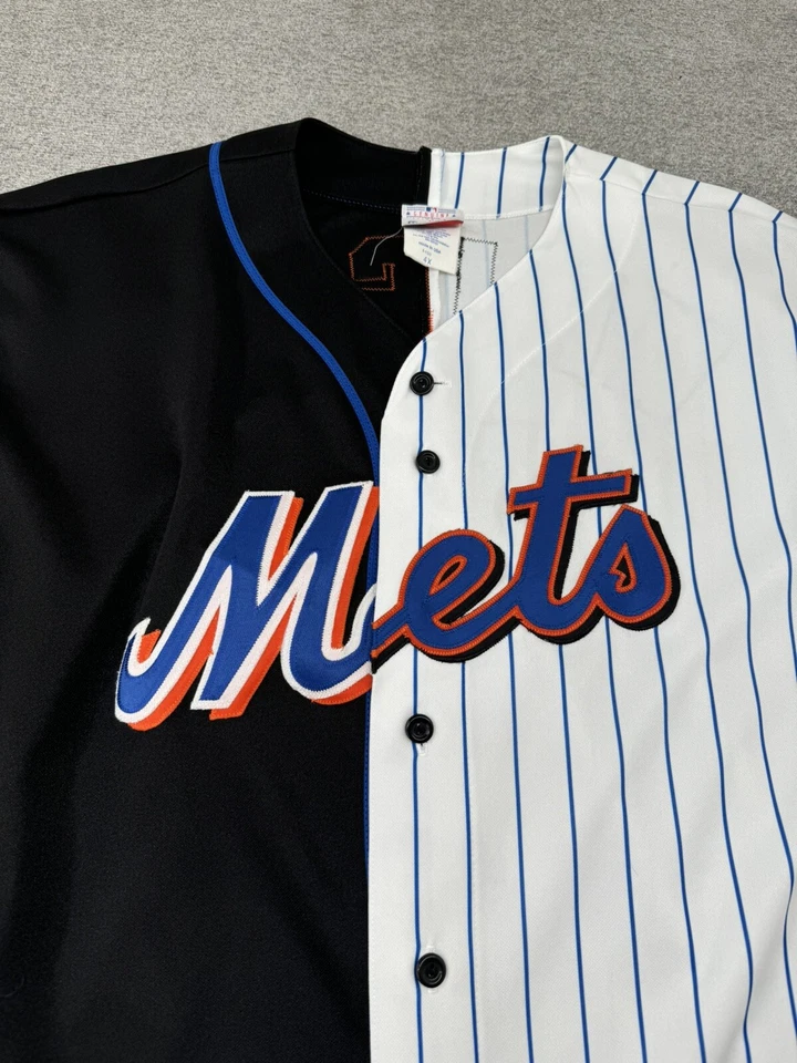 Vintage Majestic New York Mets David Wright #5 jersey sz 4XL Split Pin Stripe - Image 3 of 4