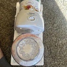 Cuisinart ICE-20 Frozen Yogurt Ice Cream and Sorbet Maker 1.5 quart 2 Bowls OB