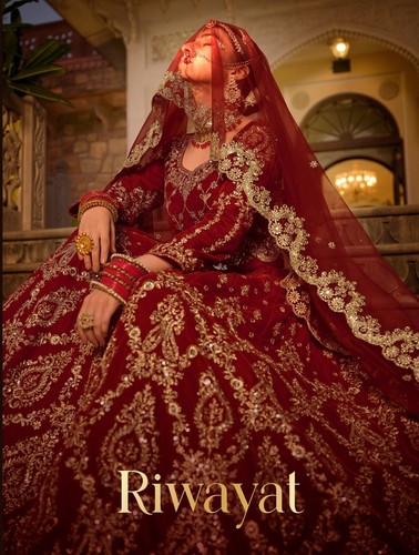 INDIAN BRIDAL LEHENGA CHOLI PARTY WEAR CHOLI LEHNGA BOLLYWOOD DESIGNER DRESS EID - Picture 5 of 7