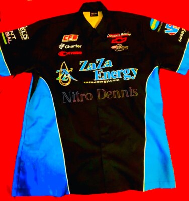 NHRA Erica Enders RACE WORN Crew Shirt ZAZA ENERGY Jersey PRO STOCK Drag Racing