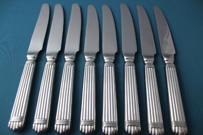 8 Dinner Knives Hollow Wallace CHARDONNAY / ESPRIT Stainless China 9 3/8''