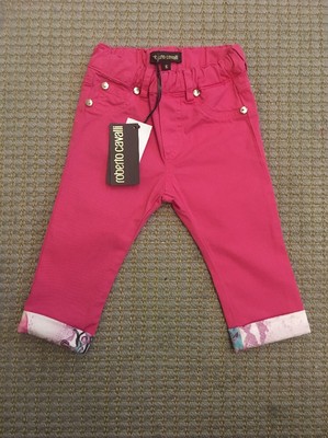 ROBERTO CAVALLI Kids Girls Pants Pink 6M - AUTHENTIC / NEW WITH TAGS