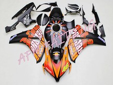 Kit carene iniezione ABS nero opaco arancione ROSSI REPSOL per CBR1000RR 2008-11