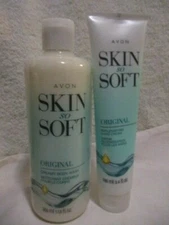 AVON SSS Original w/Jojoba Oil Body Wash 11.8oz & Replenishing Hand Cream 3.4oz 
