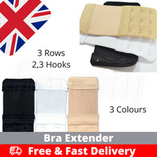 3ROW STRETCHY 2, 3 Hook Bra Extender Extension Bra Strap Underwear Maternity