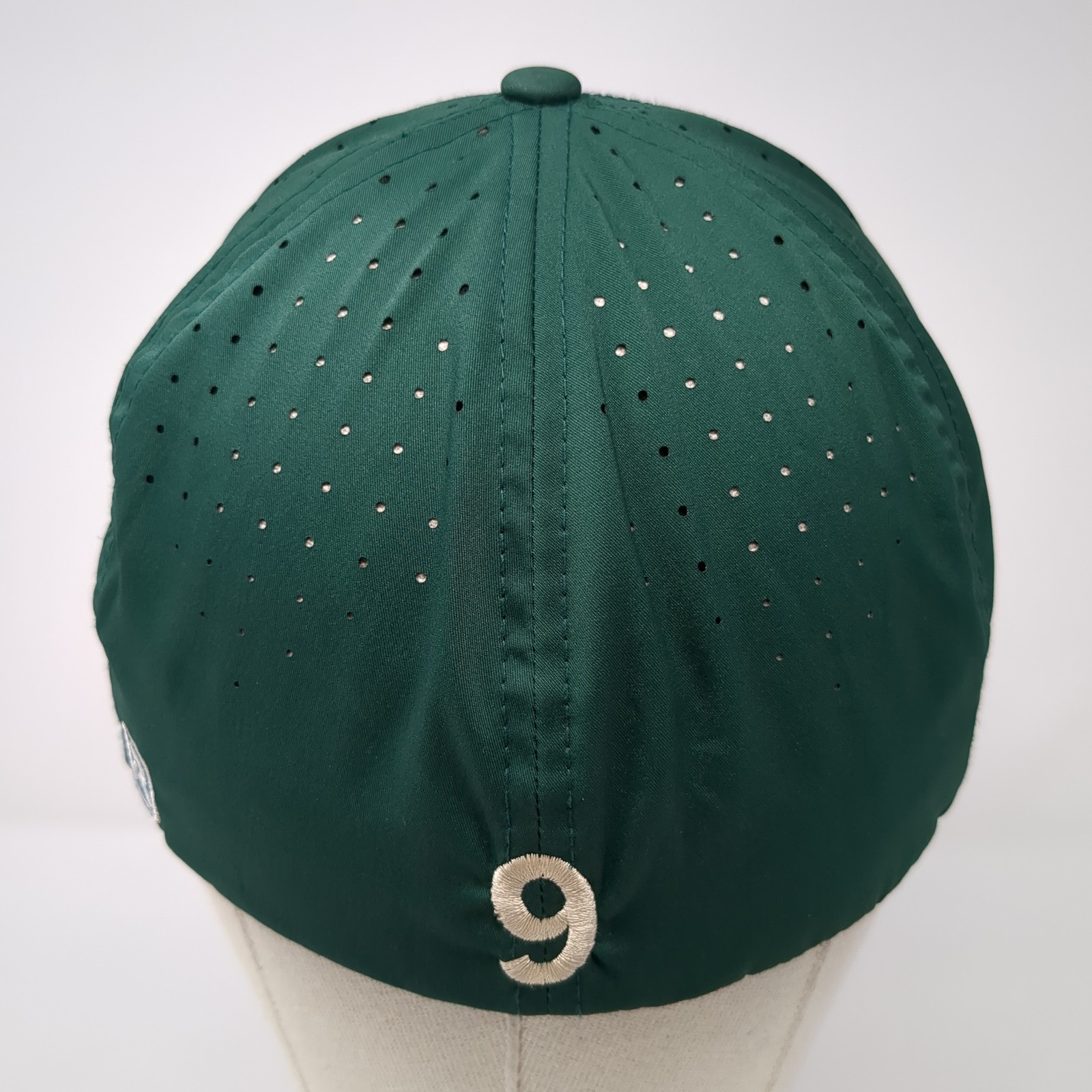 C Logo #9 Baseball Cap Green Medium Performance T… - image 6