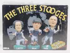 Neca Head Knockers The Three Stooges Football Box Set Bobble Heads