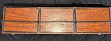 Vintage 3 Drawer Faux Wood Cassette Storage 33-48 Capacity