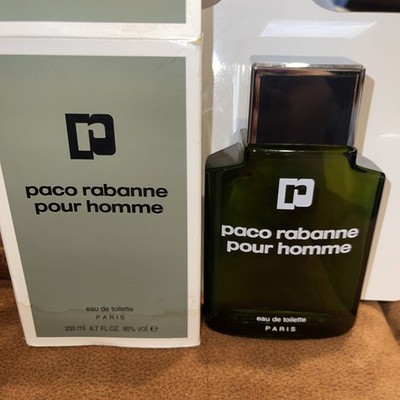 Paco Rabanne Pour Homme Eau De Toilette Splash 6.7 oz/200 ml Vintage RARE Men