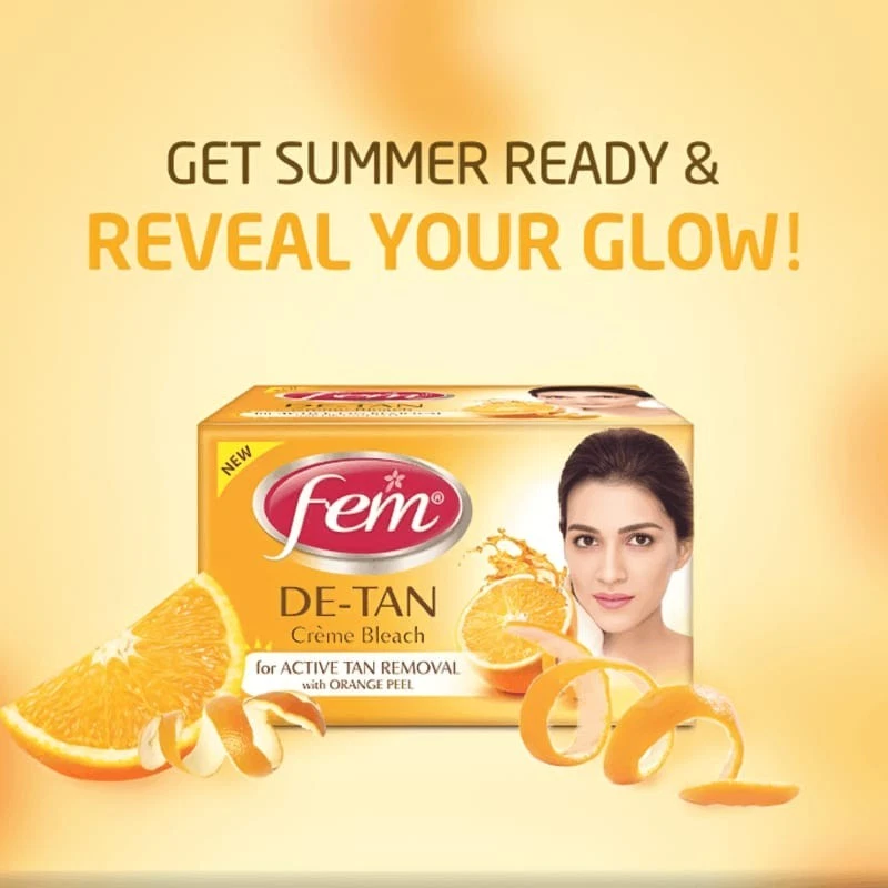 fem crème bleach DE TAN active fan Removal 24 gram Pack of 2 - Image 2 of 4