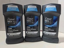3 X Dove Men Care Stain Defense 72 H Clean Antiperspirant Deodorant 1/27