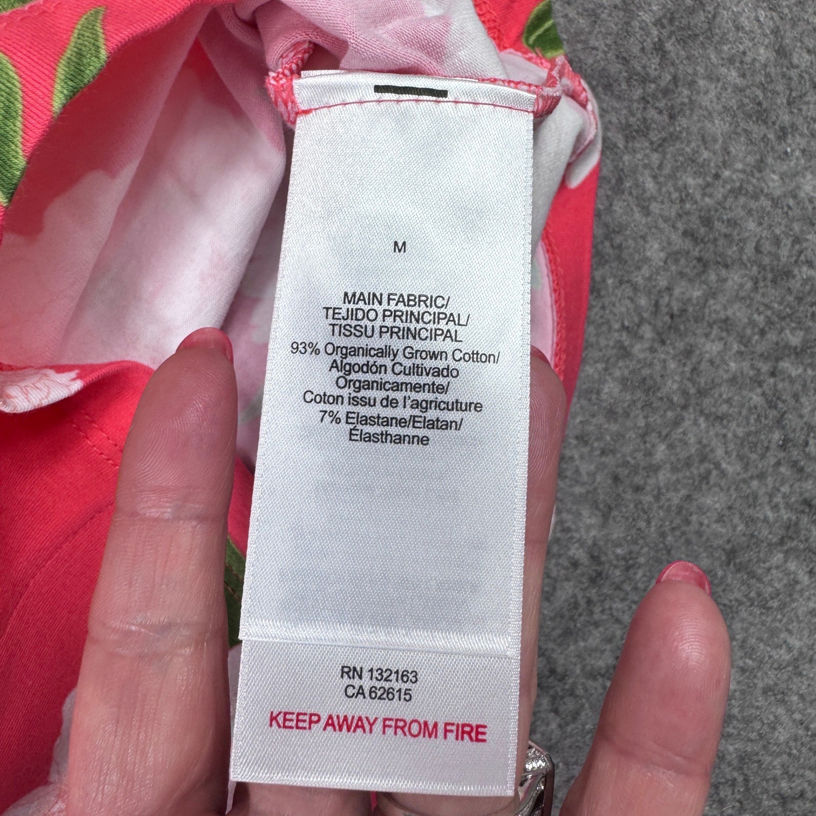 Bed Head Pajamas Women's Size M Coral Peony Print Long Sleeve Pajama Set NEW