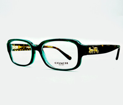 Coach HC 6105 / 5451 Eyeglasses Teal/Dark Tort 51-15-140mm ORIGINAL !NO CASE!