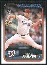 2024 Topps Update #US5 Mitchell Parker Washington Nationals Baseball Card 35001