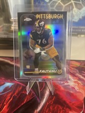 TROY FAUTANU SILVER 2024 TOPPS CHROME FOOTBALL ROOKIE CARD