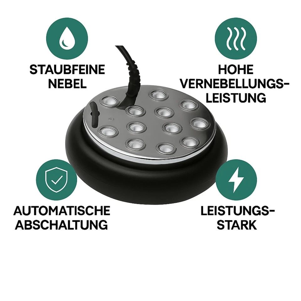Nebler Ultraschall-Befeuchter Fog Machine Luftbefeuchter Grow Anbau Wohnung Vern - Bild 3 von 4