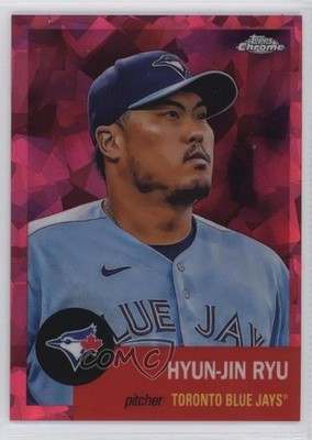 2022 Chrome Platinum Anniversary Fuchsia Atomic Refractor /100 Hyun-Jin Ryu 10ak