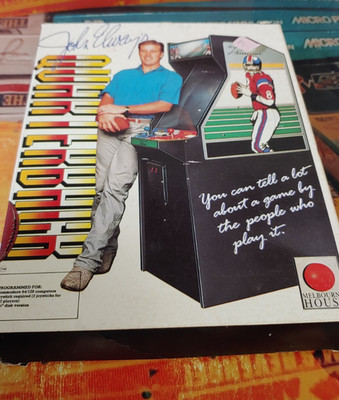John Eltway´s Quarterback (1988) Commodore 64 (Disk, Manual, Box) works 8-bit