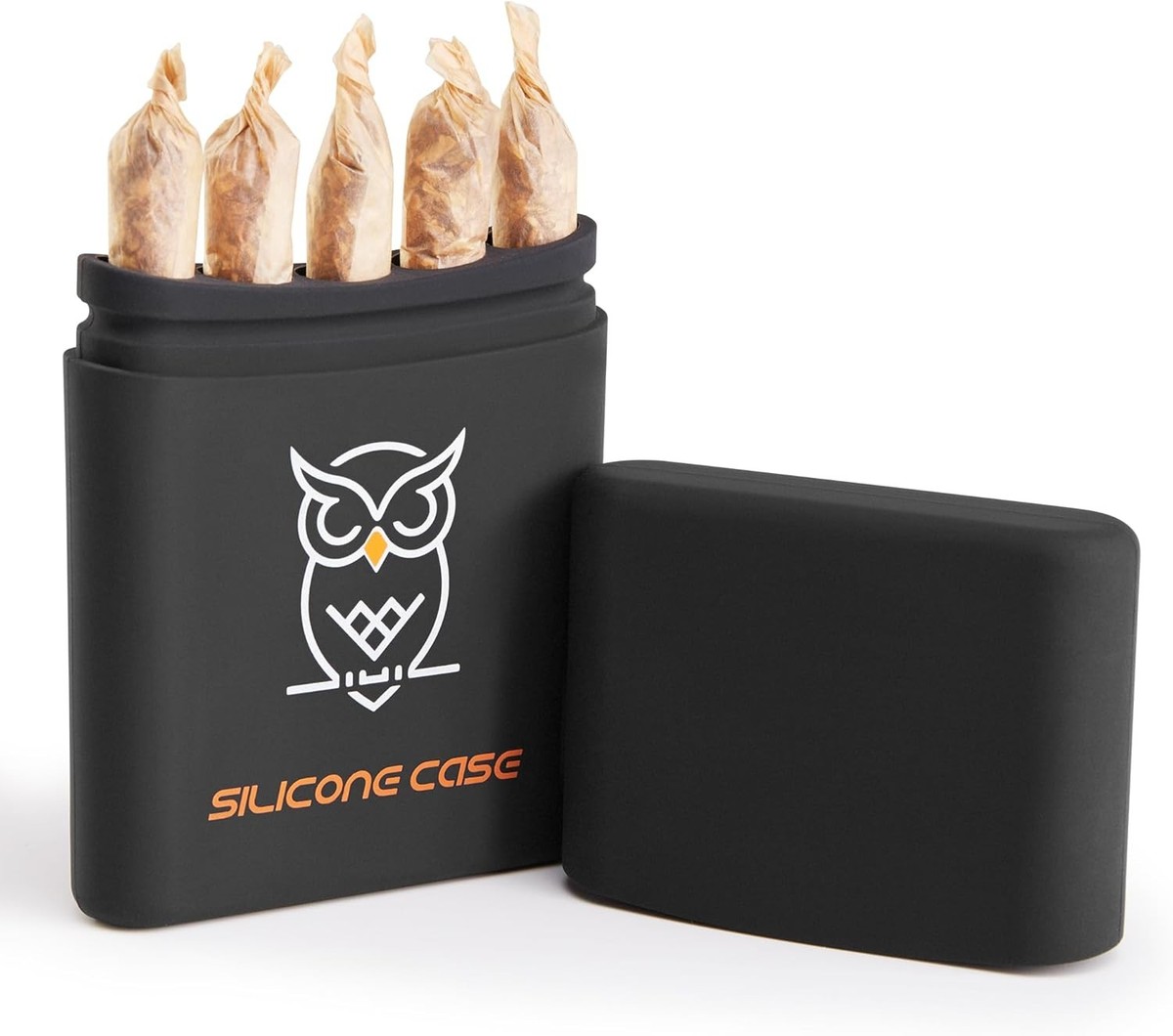 5-Hole King Size Pre-roll Cone Joint Holder Case, Silicone Cigarette Case,  Class