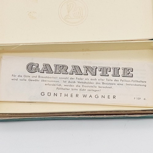Pelikan 400 NN Füller Grün Gestreift 585 Gold Feder M in Etui Schachtel - Bild 4 von 17
