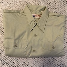 NWOT Big Mac JCPenney Men’s Large Short Sleeve Shop Work Shirt USA Made New