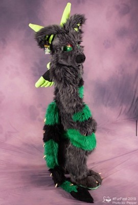 PRE MADE Fursuit body Dragon Wolf Character Rights & Artwork ( READ DESCRIPTION)