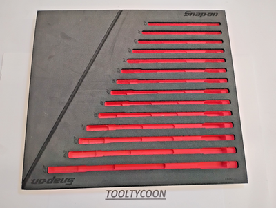 #ad Snap on Tools NEW RED Wrench Foam ONLY For METRIC 4 Way ANGLE Wrenches FMWR11BR $149.99