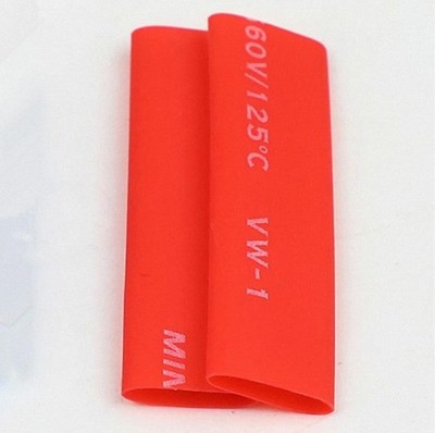 60pcs 6'' Wire Wrap Assortment Set Red Heat Shrinkable Shrink Tube Sleeves B [C1]