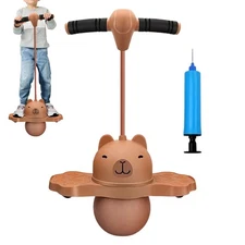 Pogo Stick for Kids, Capybara  Children Jumping Ball physical W/Pump Handle 