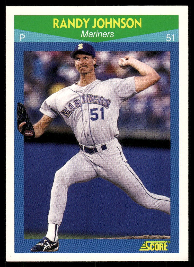 1990 Score 100 Rising Stars #52 Randy Johnson