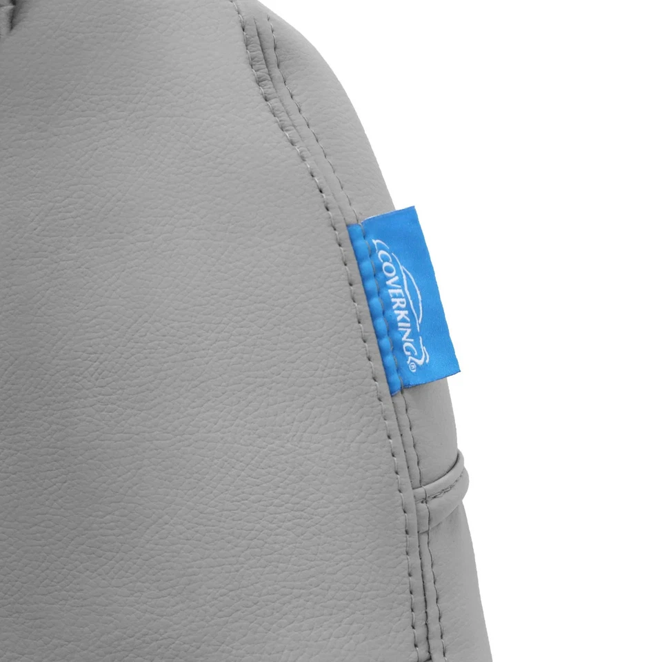 For Cadillac Escalade ESV 15-20 Genuine Leather 2nd Row Gray Custom Seat Covers Foto 4 de 4