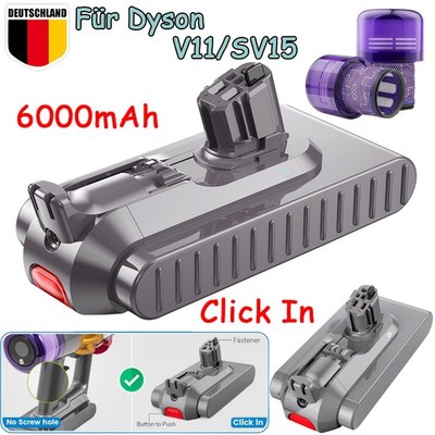 6000mAh 25.2V Akku Für Dyson V11 SV15 Click-In Absolute Staubsauger V15 Detect