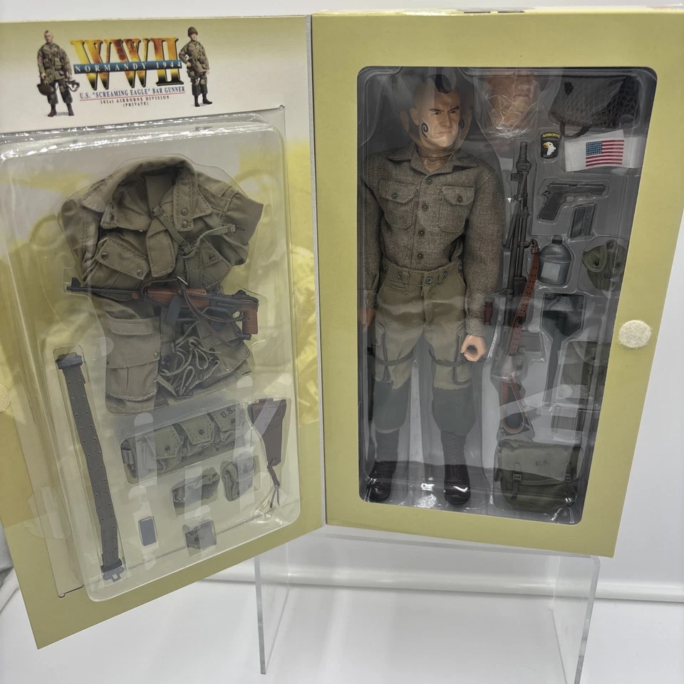 Dragon Segunda Guerra Mundial EE. UU. Scraming Eagle Bar Gunner 101ª División Aerotransportada George Goldman Foto 3 de 4