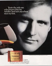Hennessy 1989 Vintage Cognac Print Ad Civilized Rogue Black White