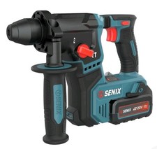 SENIX X2 20V 5/8" Rotary Hammer Drill 4.o Ah Battery, Charger, Tool Bag PDRX2-M2