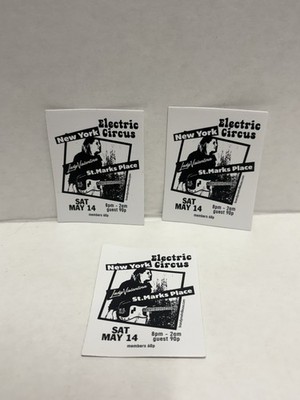 Brandy Melville Electric Circus Graphic St. Marks Place Set of 3 stickers