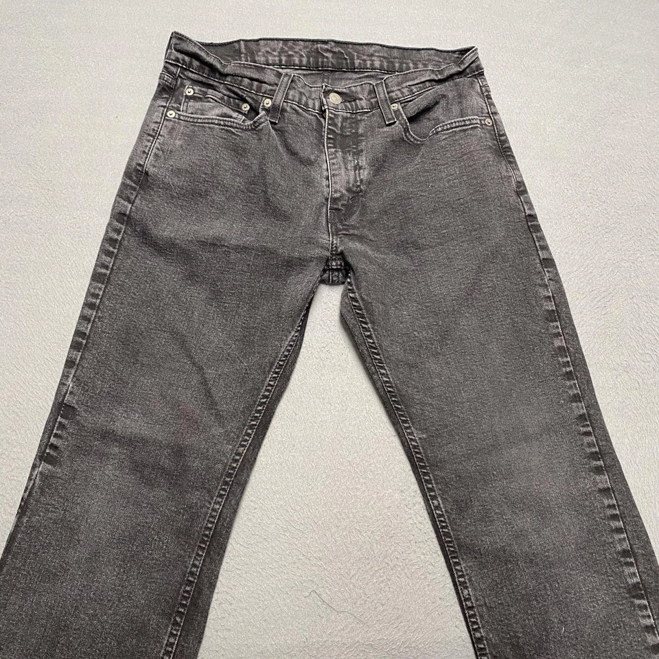 Pantalones de mezclilla rectos relajados elásticos negros 33x32 Levis 559 para hombre Foto 3 de 4