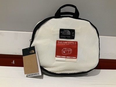 The North Face Base Camp Duffel White Dune Size S 50L NF0A52 STUBO1 Brand New