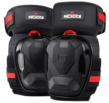 Work Knee Pads w/ Ankle Support, Gel Cushion, Anti-Slip Cap & Reinforced Straps