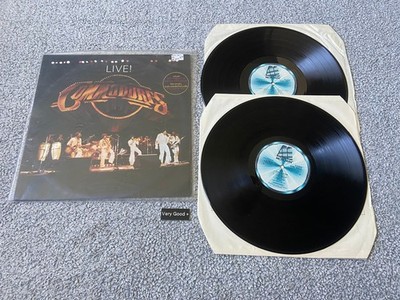 Commodores  ' Live '  1977 double vinyl LP  Motown  soul R&B - Very Good+