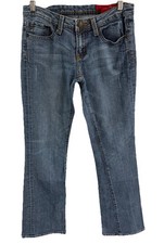 Seven 7 Womens Jeans Size 28 Clanic Flare Medium Wash Low Rise Denim