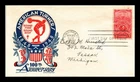 DR JIM STAMPS US COVER AMERICAN TURNERS CENTENNIAL FDC STAEHLE CACHET CRAFT